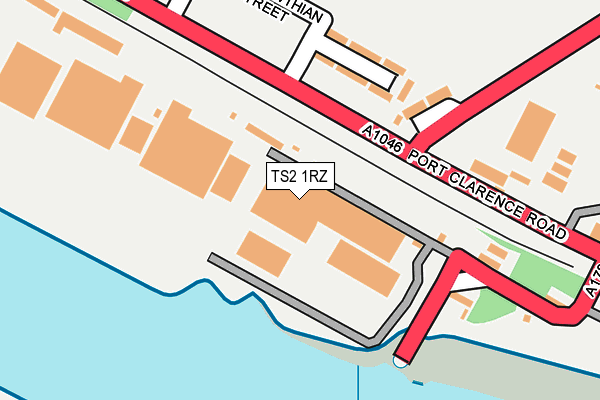 TS2 1RZ map - OS OpenMap – Local (Ordnance Survey)