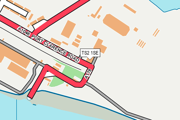 TS2 1SE map - OS OpenMap – Local (Ordnance Survey)