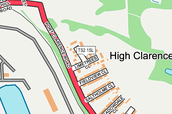 TS2 1SL map - OS OpenMap – Local (Ordnance Survey)