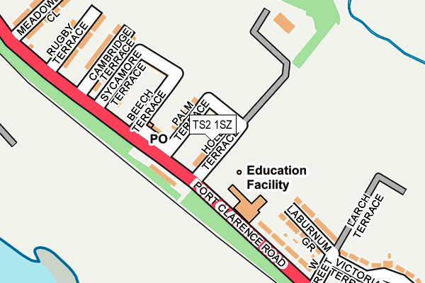 TS2 1SZ map - OS OpenMap – Local (Ordnance Survey)