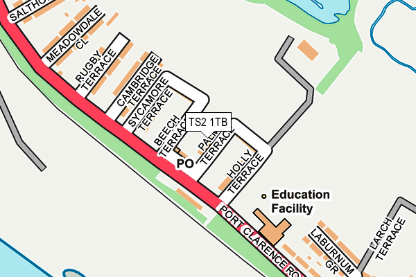 TS2 1TB map - OS OpenMap – Local (Ordnance Survey)