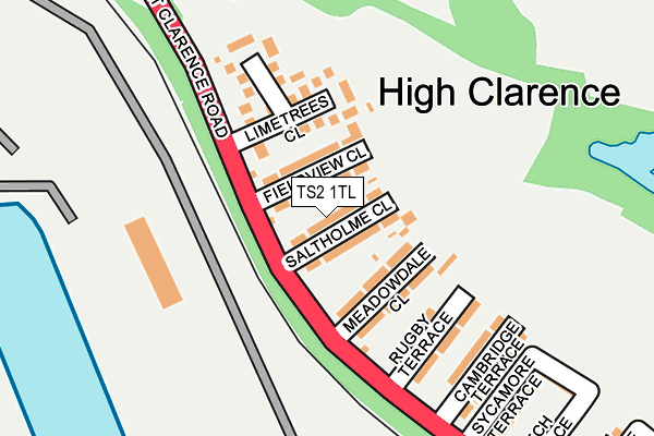 TS2 1TL map - OS OpenMap – Local (Ordnance Survey)