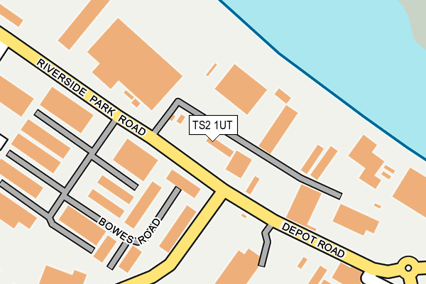 TS2 1UT map - OS OpenMap – Local (Ordnance Survey)