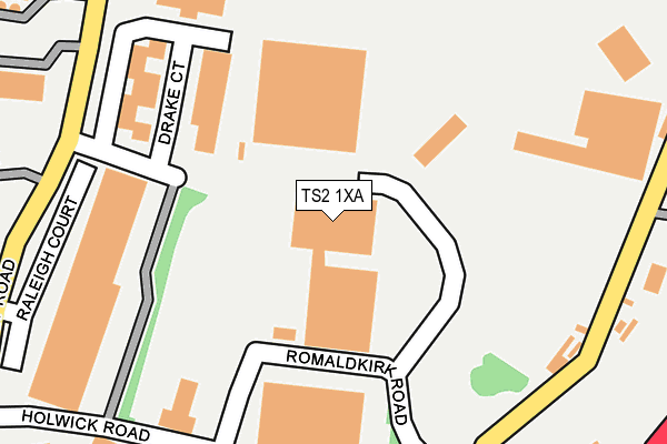 TS2 1XA map - OS OpenMap – Local (Ordnance Survey)