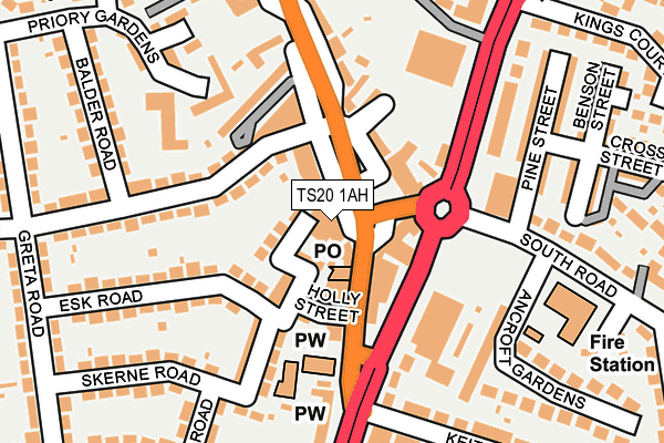 TS20 1AH map - OS OpenMap – Local (Ordnance Survey)