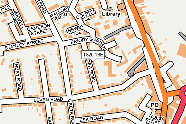 TS20 1BE map - OS OpenMap – Local (Ordnance Survey)