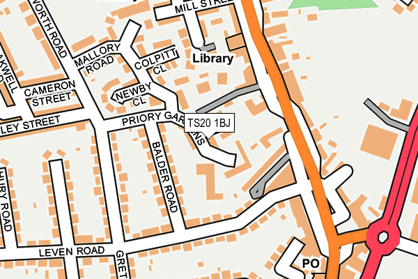 TS20 1BJ map - OS OpenMap – Local (Ordnance Survey)