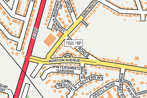 TS20 1BP map - OS OpenMap – Local (Ordnance Survey)