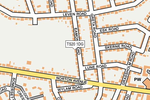 TS20 1DG map - OS OpenMap – Local (Ordnance Survey)
