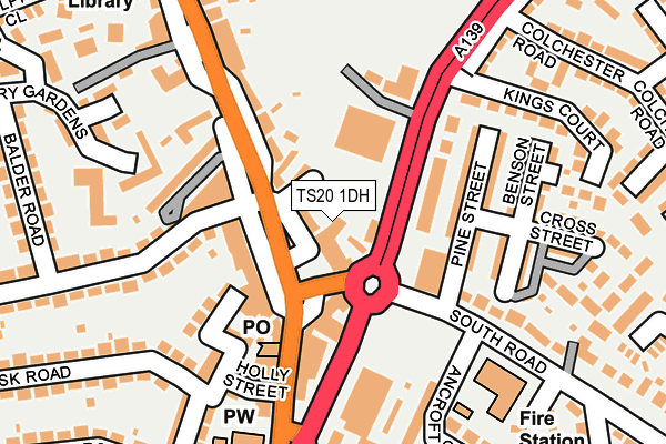TS20 1DH map - OS OpenMap – Local (Ordnance Survey)