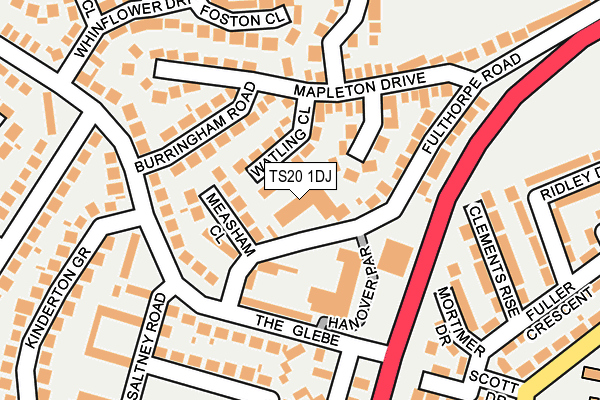 TS20 1DJ map - OS OpenMap – Local (Ordnance Survey)