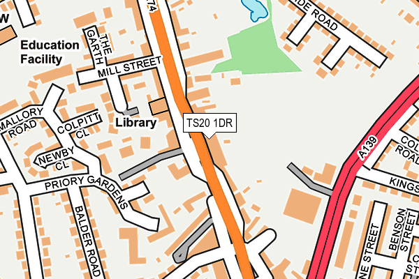 TS20 1DR map - OS OpenMap – Local (Ordnance Survey)