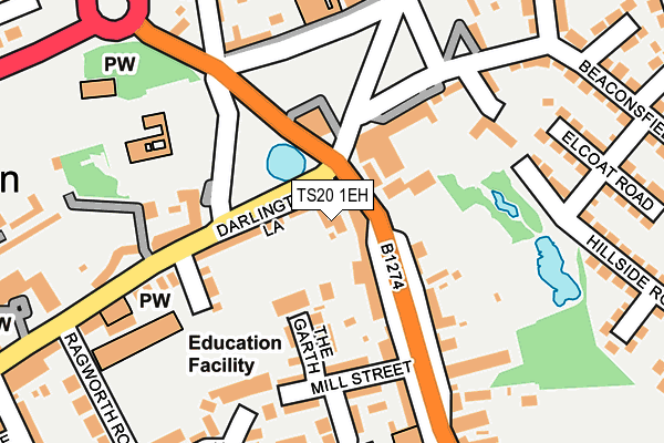 TS20 1EH map - OS OpenMap – Local (Ordnance Survey)
