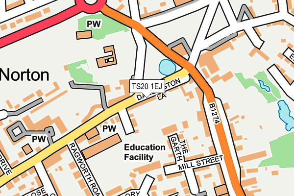 TS20 1EJ map - OS OpenMap – Local (Ordnance Survey)