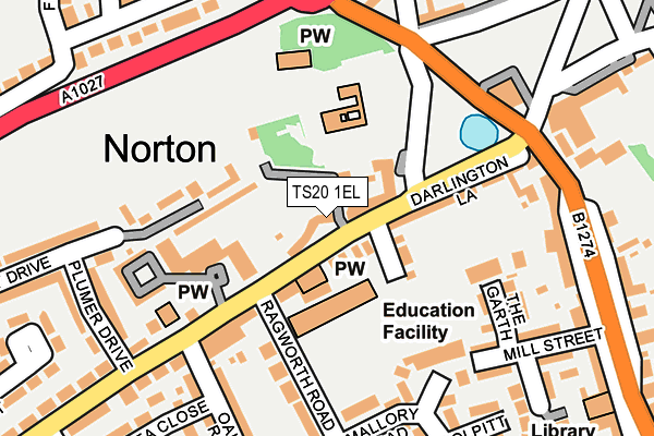 TS20 1EL map - OS OpenMap – Local (Ordnance Survey)