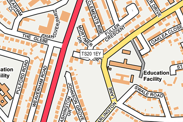TS20 1EY map - OS OpenMap – Local (Ordnance Survey)
