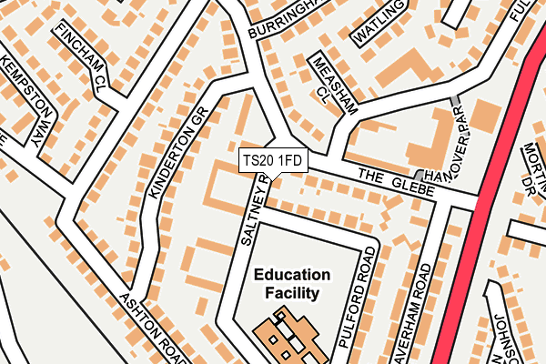 TS20 1FD map - OS OpenMap – Local (Ordnance Survey)