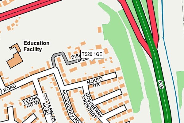 TS20 1GE map - OS OpenMap – Local (Ordnance Survey)