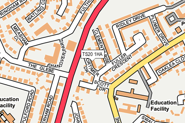 TS20 1HA map - OS OpenMap – Local (Ordnance Survey)