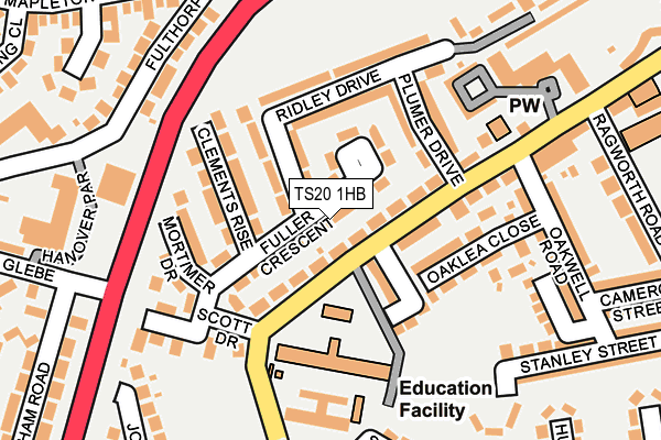 TS20 1HB map - OS OpenMap – Local (Ordnance Survey)