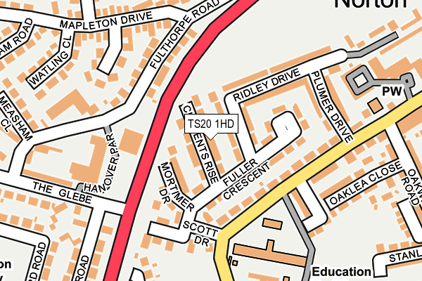 TS20 1HD map - OS OpenMap – Local (Ordnance Survey)