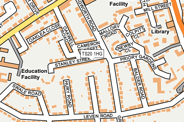 TS20 1HG map - OS OpenMap – Local (Ordnance Survey)