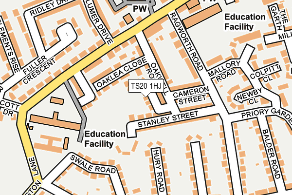 TS20 1HJ map - OS OpenMap – Local (Ordnance Survey)