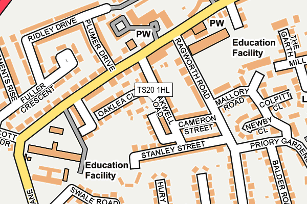 TS20 1HL map - OS OpenMap – Local (Ordnance Survey)