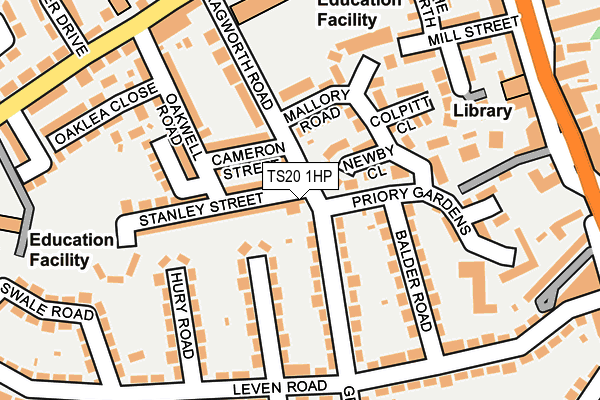TS20 1HP map - OS OpenMap – Local (Ordnance Survey)