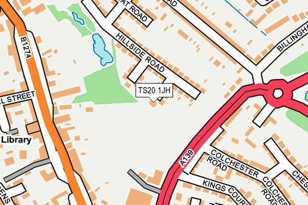 TS20 1JH map - OS OpenMap – Local (Ordnance Survey)