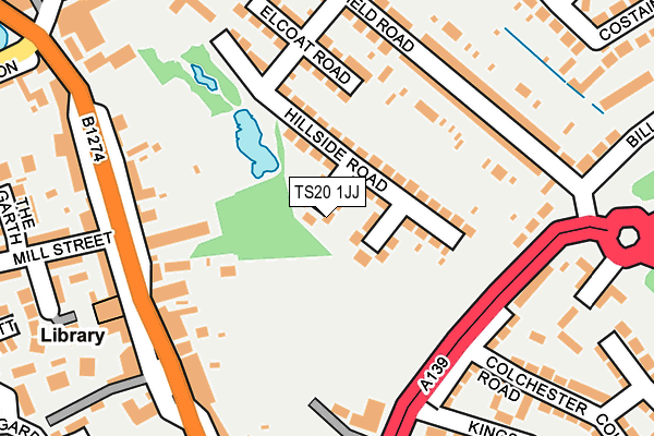 TS20 1JJ map - OS OpenMap – Local (Ordnance Survey)