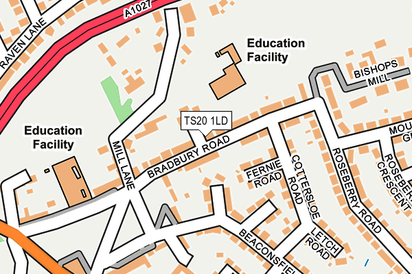 TS20 1LD map - OS OpenMap – Local (Ordnance Survey)