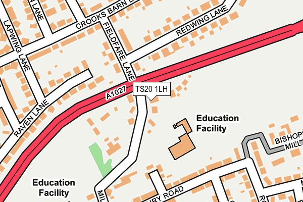 TS20 1LH map - OS OpenMap – Local (Ordnance Survey)