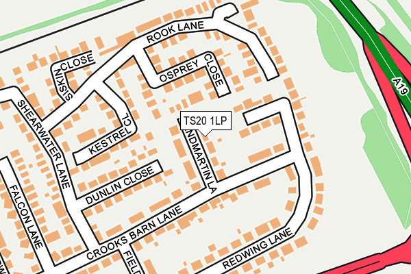 TS20 1LP map - OS OpenMap – Local (Ordnance Survey)