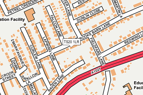 TS20 1LR map - OS OpenMap – Local (Ordnance Survey)