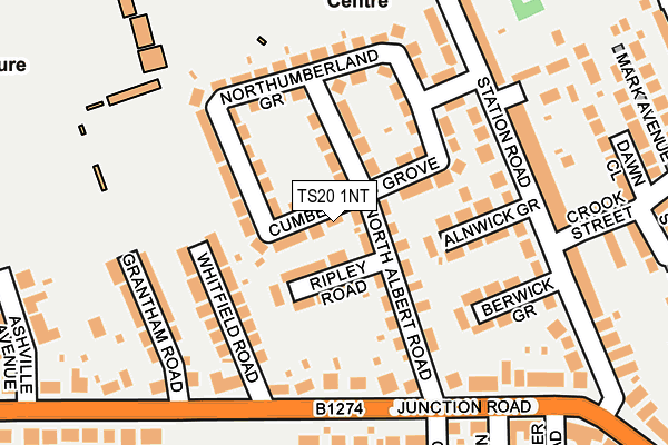 TS20 1NT map - OS OpenMap – Local (Ordnance Survey)