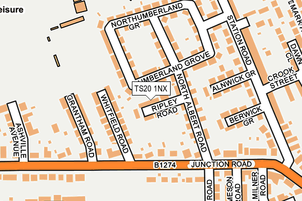 TS20 1NX map - OS OpenMap – Local (Ordnance Survey)