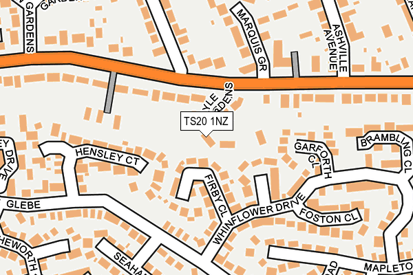 TS20 1NZ map - OS OpenMap – Local (Ordnance Survey)