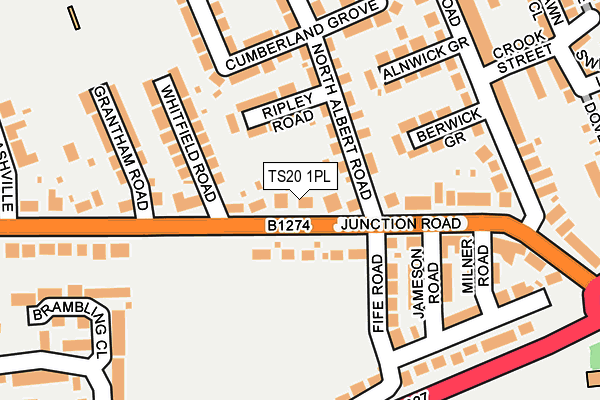 TS20 1PL map - OS OpenMap – Local (Ordnance Survey)