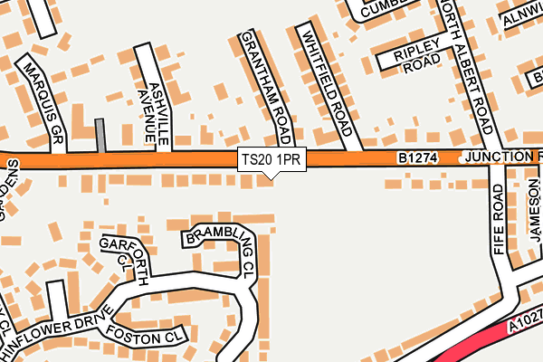 TS20 1PR map - OS OpenMap – Local (Ordnance Survey)