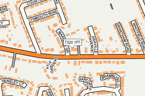 TS20 1PT map - OS OpenMap – Local (Ordnance Survey)