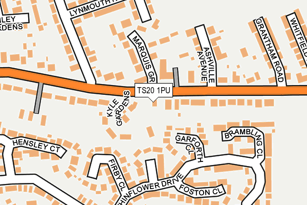 TS20 1PU map - OS OpenMap – Local (Ordnance Survey)
