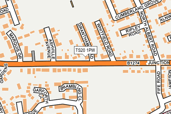 TS20 1PW map - OS OpenMap – Local (Ordnance Survey)
