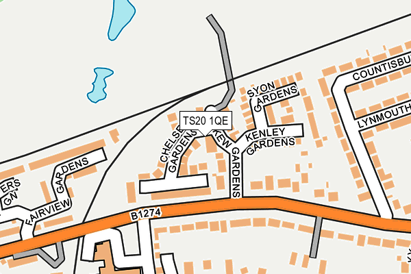 TS20 1QE map - OS OpenMap – Local (Ordnance Survey)