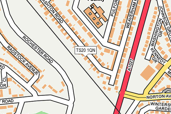 TS20 1QN map - OS OpenMap – Local (Ordnance Survey)