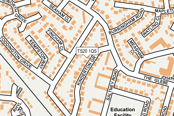 TS20 1QS map - OS OpenMap – Local (Ordnance Survey)