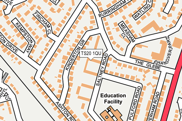 TS20 1QU map - OS OpenMap – Local (Ordnance Survey)