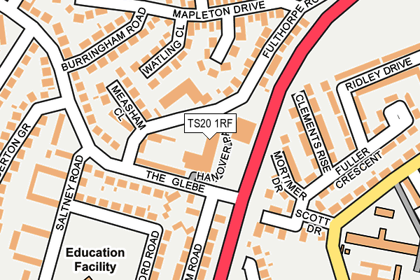TS20 1RF map - OS OpenMap – Local (Ordnance Survey)