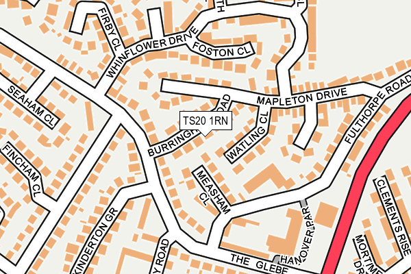 TS20 1RN map - OS OpenMap – Local (Ordnance Survey)