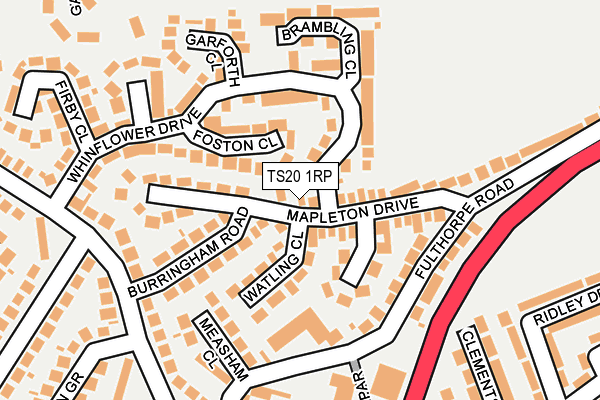 TS20 1RP map - OS OpenMap – Local (Ordnance Survey)